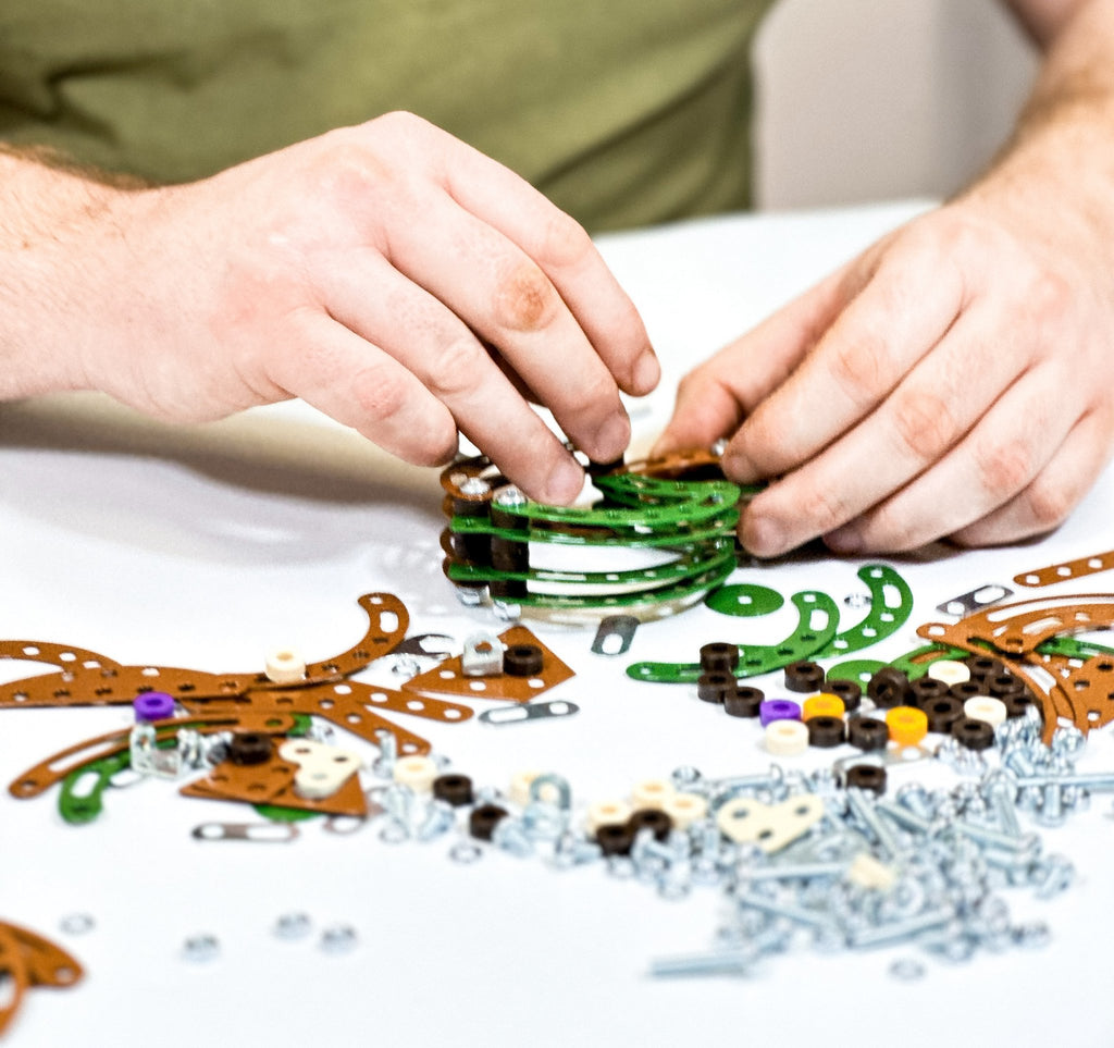 Constructieset DIY Dino Triceratops- metaal