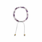 Dames hartjes armband Amethist 4 mm