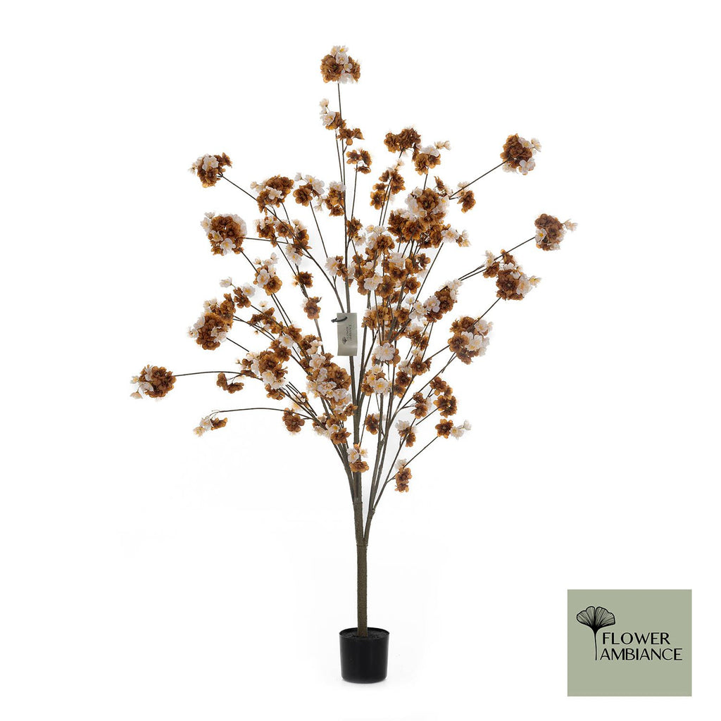 BEIGE/BRUIN Prunusboom 100cm