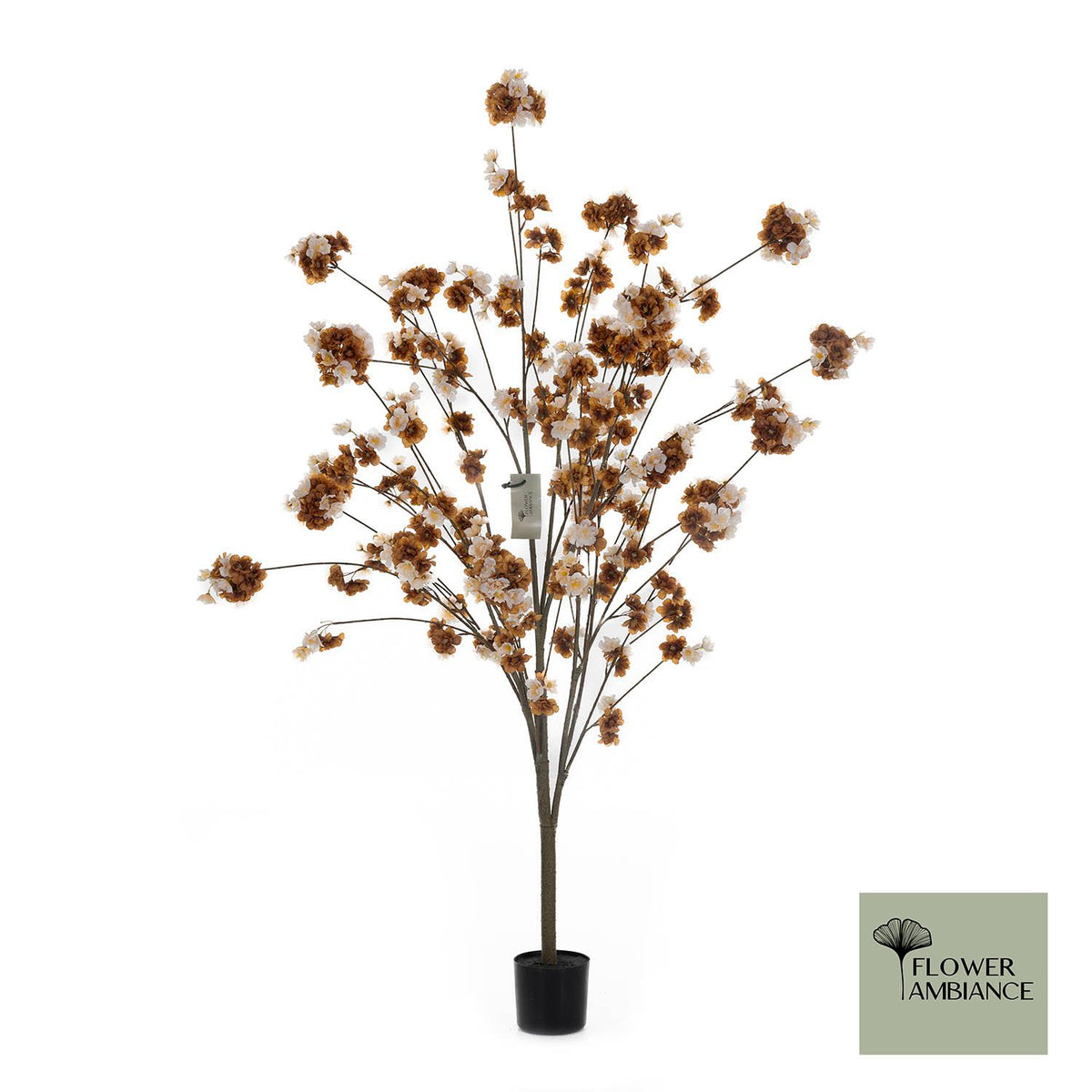 BEIGE/BRUIN Prunusboom 100cm