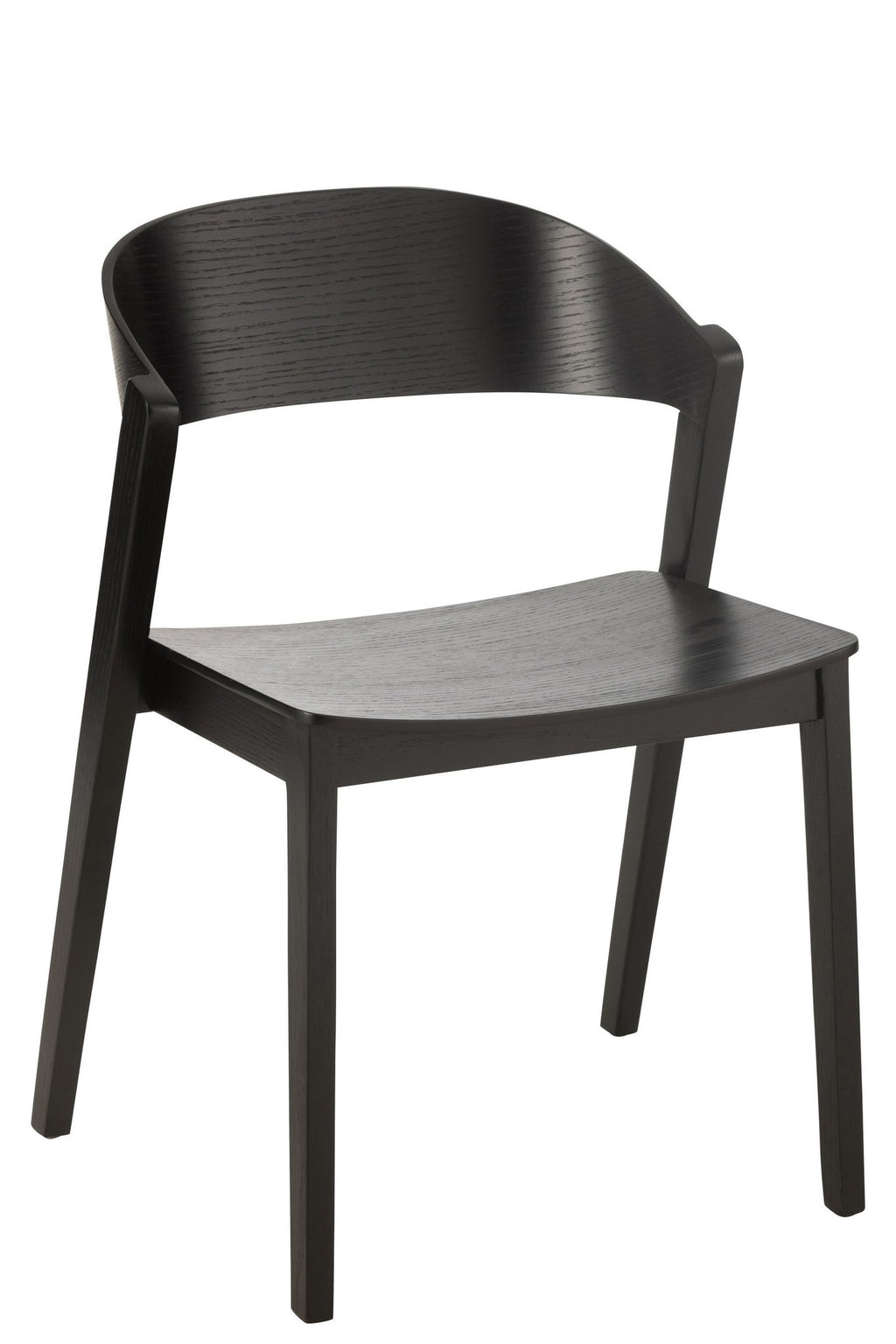 J-Line Stoel Laga Eikhout/Multiplex Zwart
