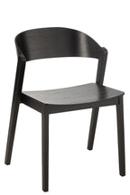 J-Line Stoel Laga Eikhout/Multiplex Zwart