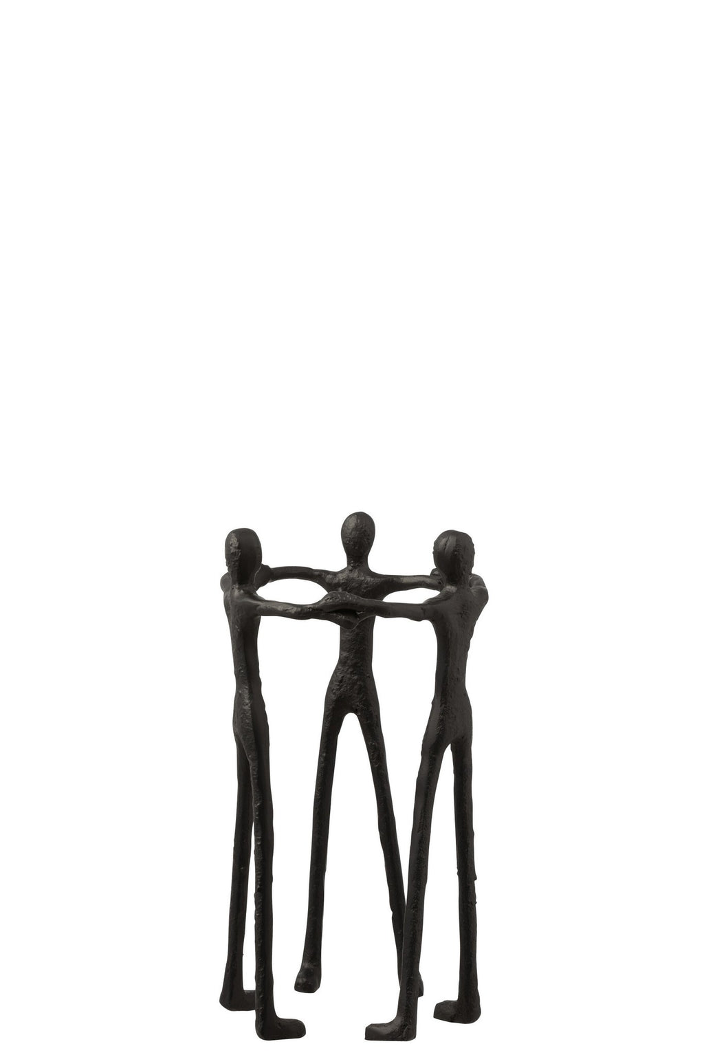 J-Line decoratie Persoon Kring - aluminium - zwart