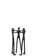 J-Line decoratie Persoon Kring - aluminium - zwart