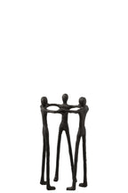 J-Line decoratie Persoon Kring - aluminium - zwart
