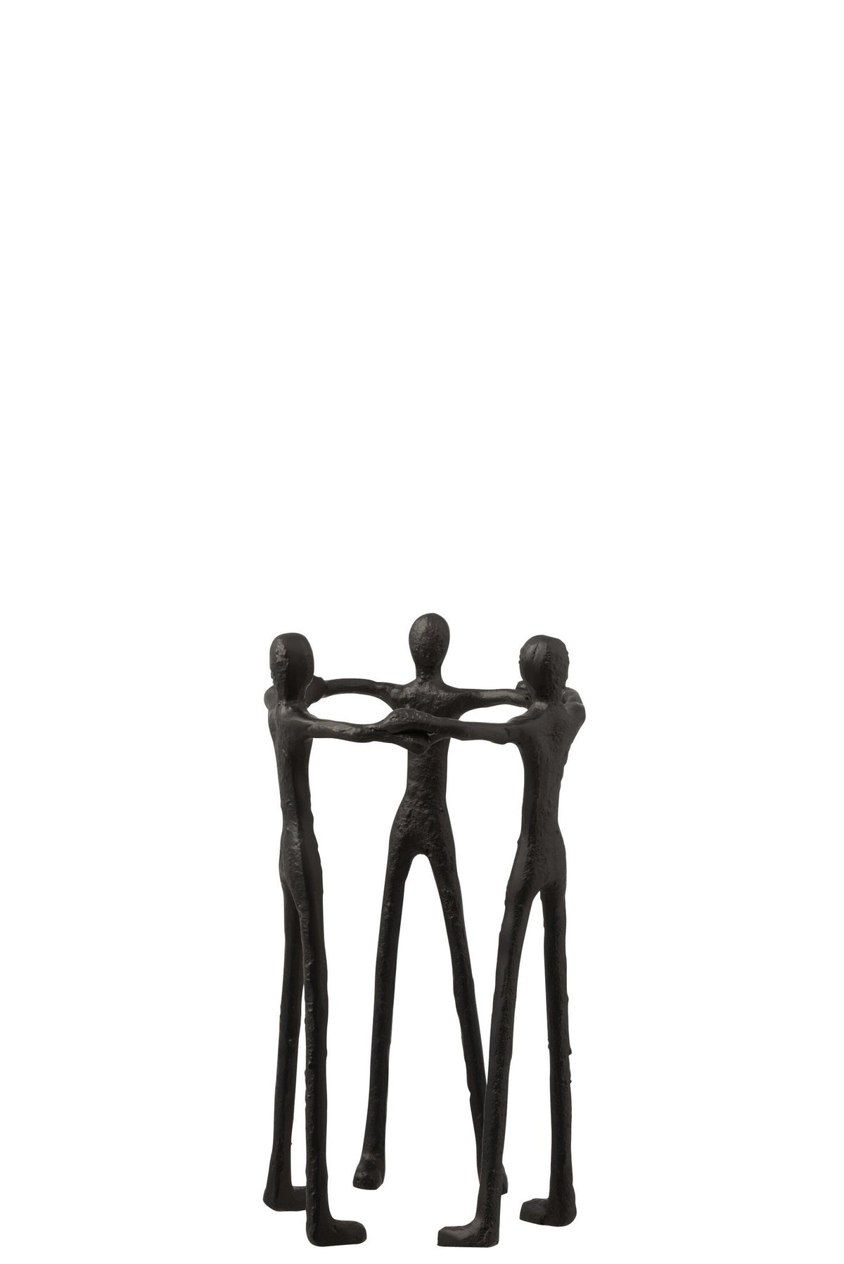 J-Line decoratie Persoon Kring - aluminium - zwart