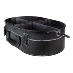 Vakkenbak 4 Vakken 41x26x11 cm Zwart IJzer Opbergbakjes