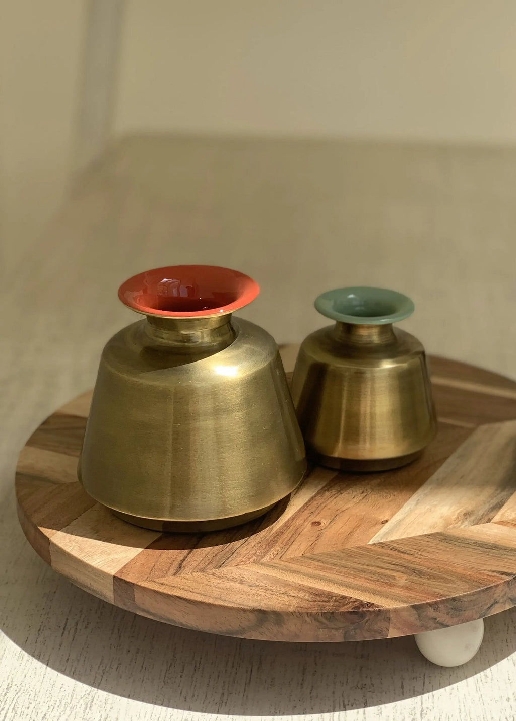 Emaille potten - set van 2