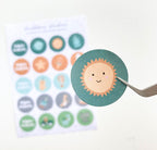Stickervel A5 | birthday boys stickers