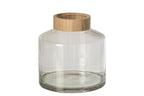 J-Line Vaas - glas - naturel/transparant