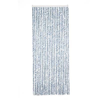 Chenille Caravan vliegengordijn blauw/grijsmulti 56x180cm