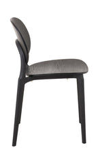 J-Line stoel Basic - kusntstof - zwart