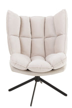 J-Line stoel Relax Kussen Op Frame - textiel/metaal - beige