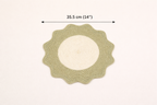 Polyester placemat – groen – strak geweven eetdecor