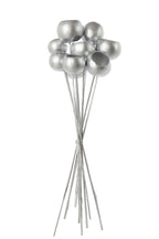 J-Line tak droogbloem - zilver - set van 3