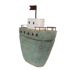 Decoratie Boot Groen Metaal