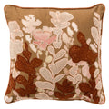 Lydia | Kussen | 45x45 cm tabak Brown | Bruin | Hoii | Met luxe binnenkussen