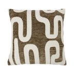 Kussen Abstract strepen groen wit 45x45cm