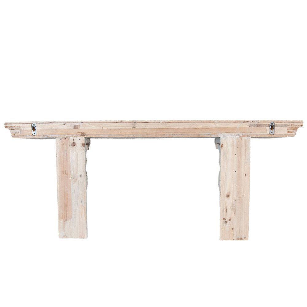 Wandrek 100x23x41 cm Wit Hout Wandplank
