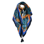 Sjaal Dames Print 90x180 cm Oranje Synthetisch Shawl Dames