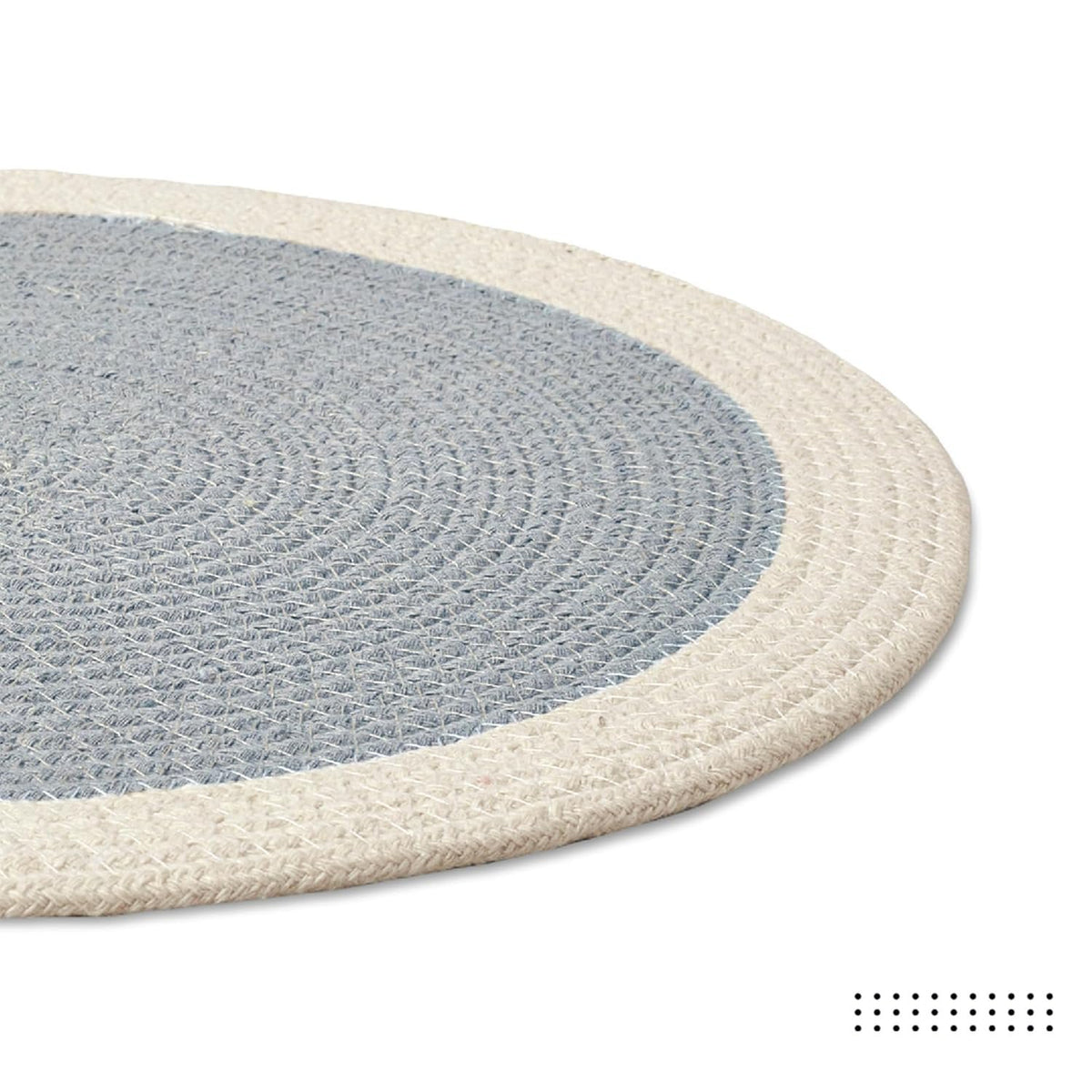Eetplacemats – hittebestendig katoen – 32 cm rond, set van 4