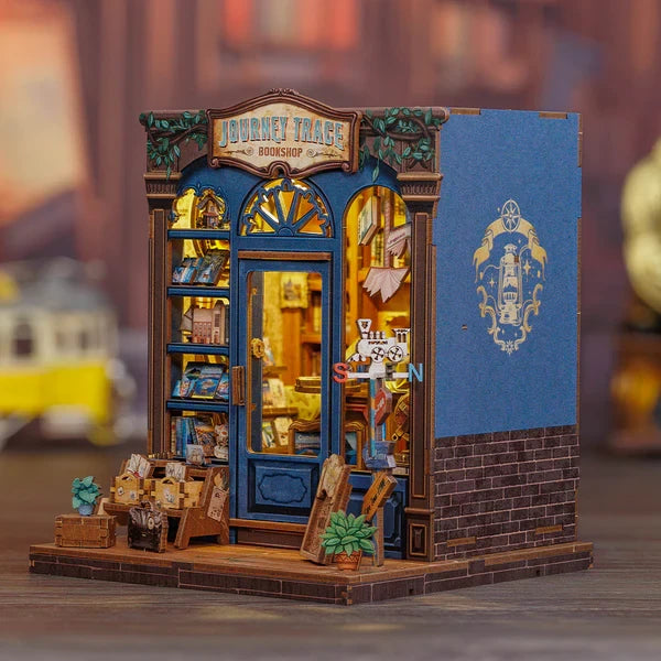 Cutebee, 3D DIY Huisje, Journey Trace Bookshop, CWGC204,15,5x16x18cm