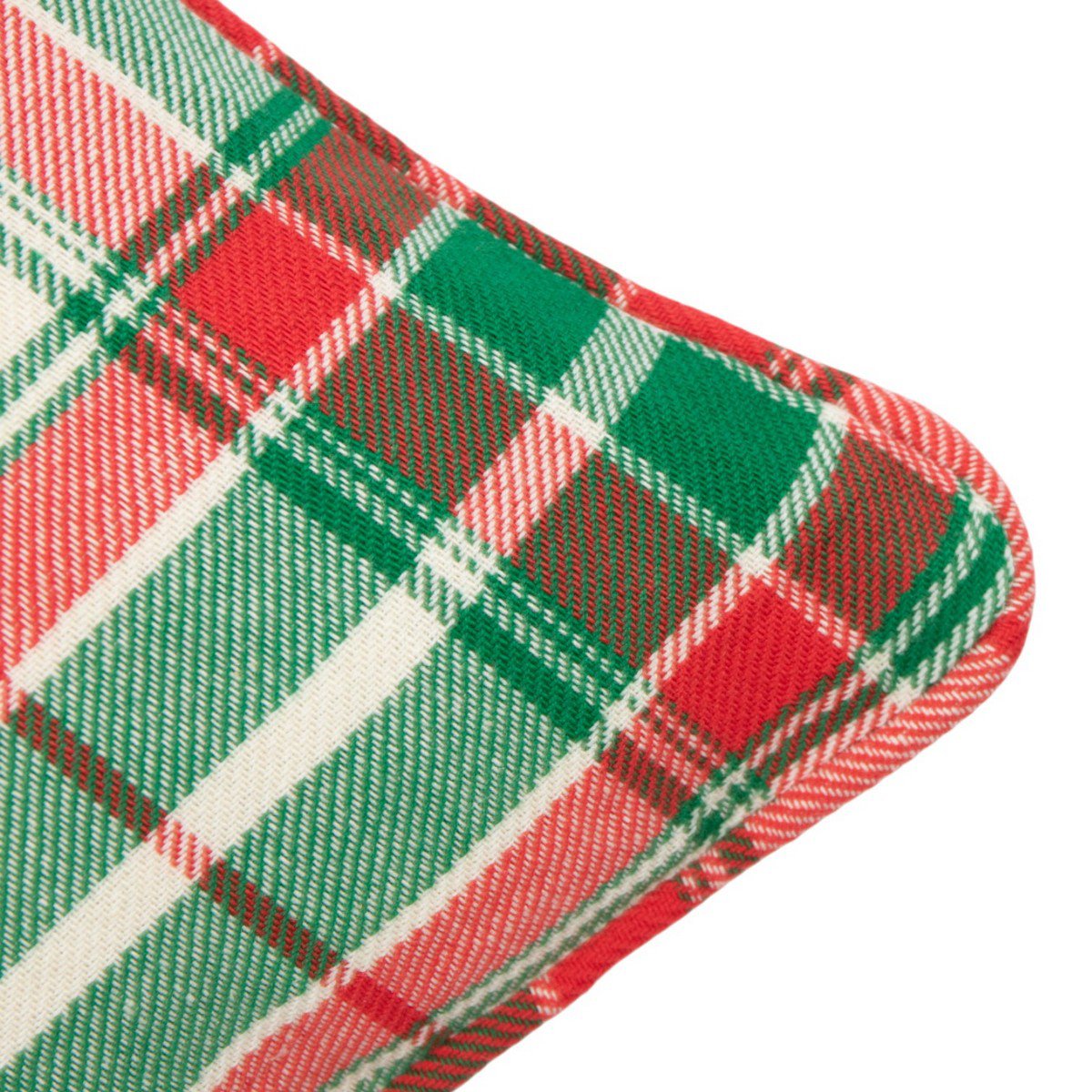 Jingle Christmas Kussen beige groen rood 30x50cm