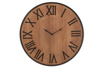 J-Line klok Nue - mdf/ijzer - naturel - large - Ø 60 cm
