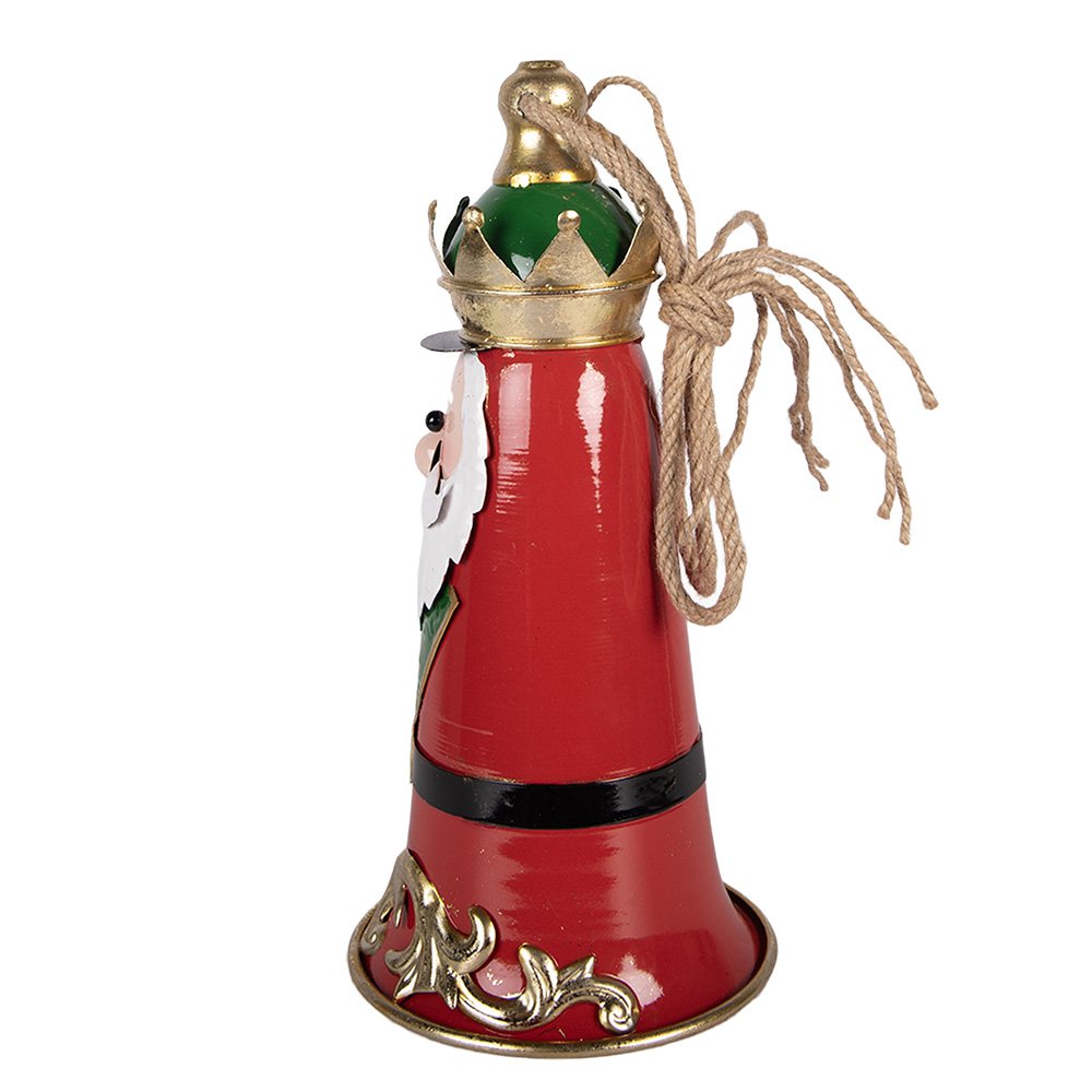 Kerstdecoratie Beeld Bel Ø 13x26 cm Rood Metaal