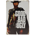 Cowboy Retro Wandbord 30x20