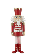 J-Line figuur Notenkraker - ijzer - rood/goud - large