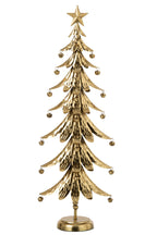 J-Line Kerstboom - ijzer - goud - large