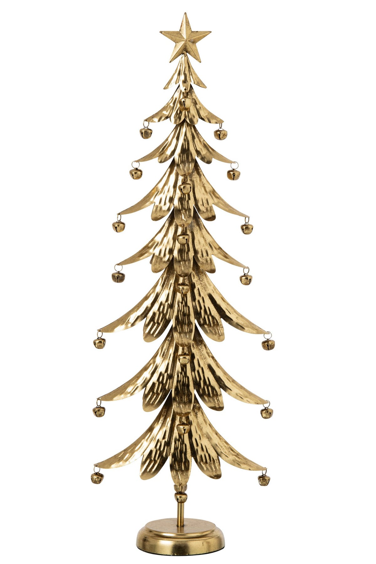 J-Line Kerstboom - ijzer - goud - large