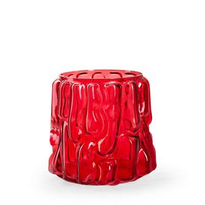 Cilinder 'odin' rood h17,5 d17,5 cm