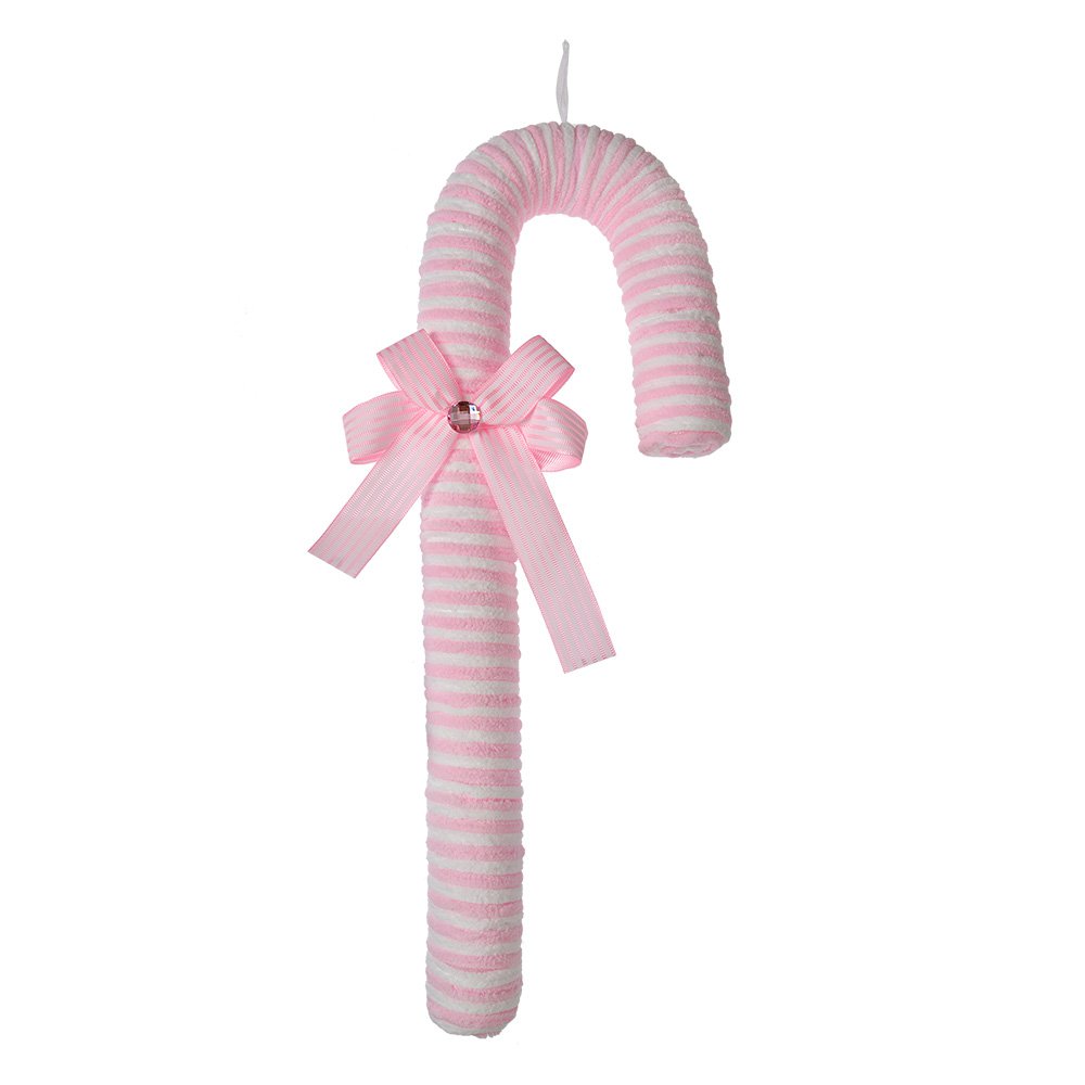 Kersthanger Zuurstok 45 cm Roze Kunststof