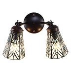 Wandlamp Tiffany 30x23x23 cm transparant Glas Muurlamp