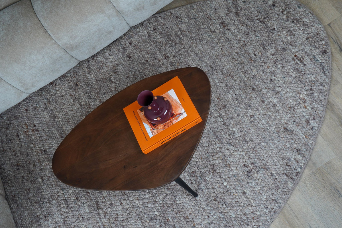 Vloerkleed Stone Bruin 428 - Kiezelvormig 160 x 230 cm