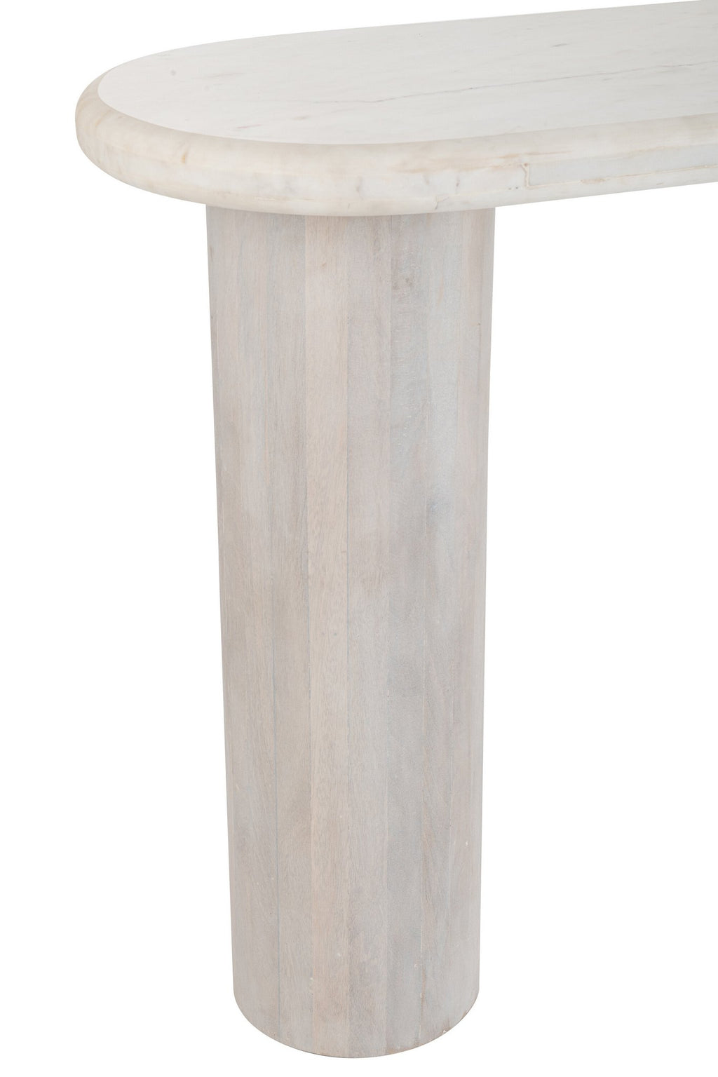 J-Line console Marmer - steen - gebroken wit