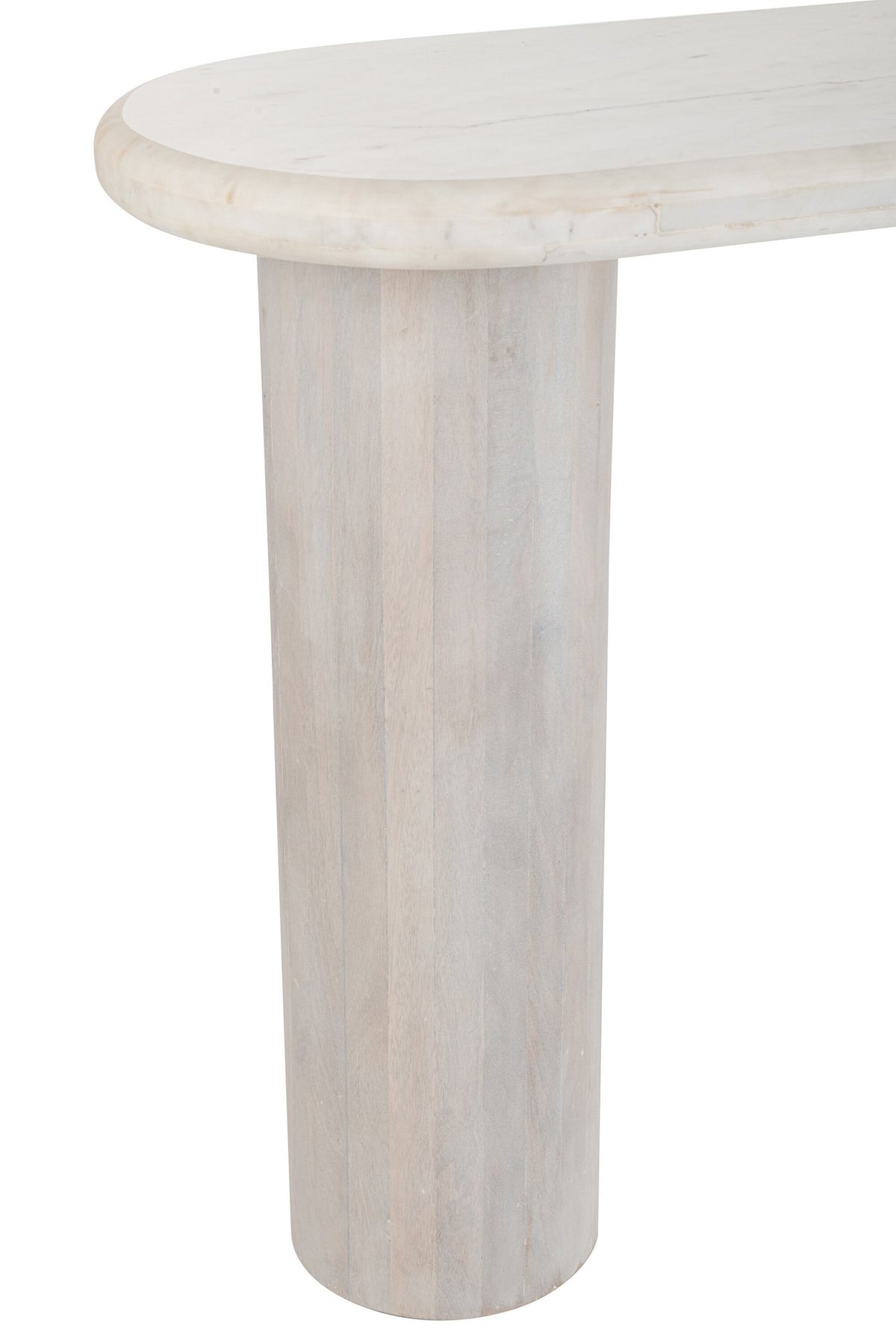 J-Line console Marmer - steen - gebroken wit