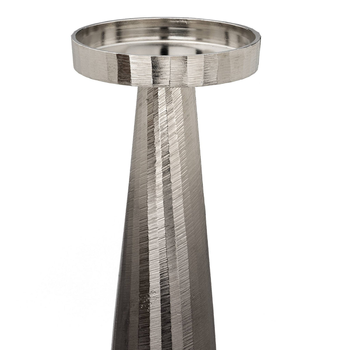 Kandelaar Butuan Nikkel 13x56 cm