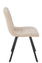 J-Line Eetstoel Clark Metaal/Polyester Wit