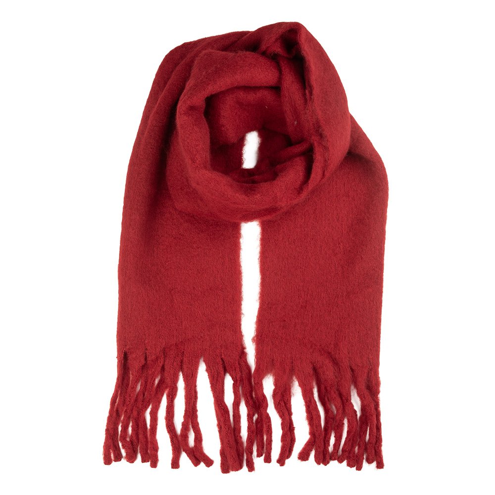 Wintersjaal Dames 40x190 cm Rood Textiel