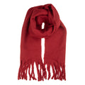 Wintersjaal Dames 40x190 cm Rood Textiel