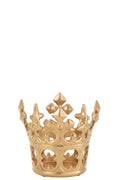 J-Line decoratie Kroon - polyresin - goud
