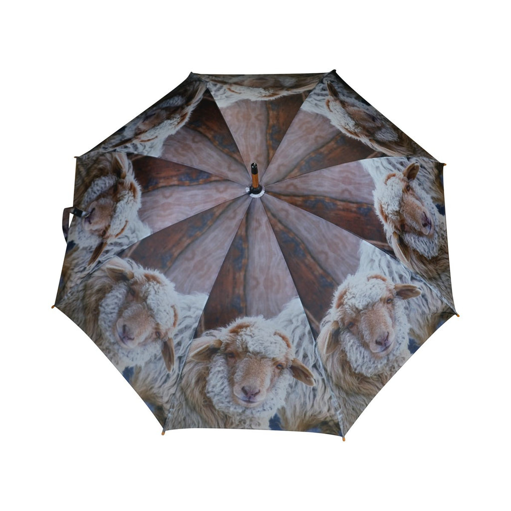 Paraplu schaapjes beige 105cm