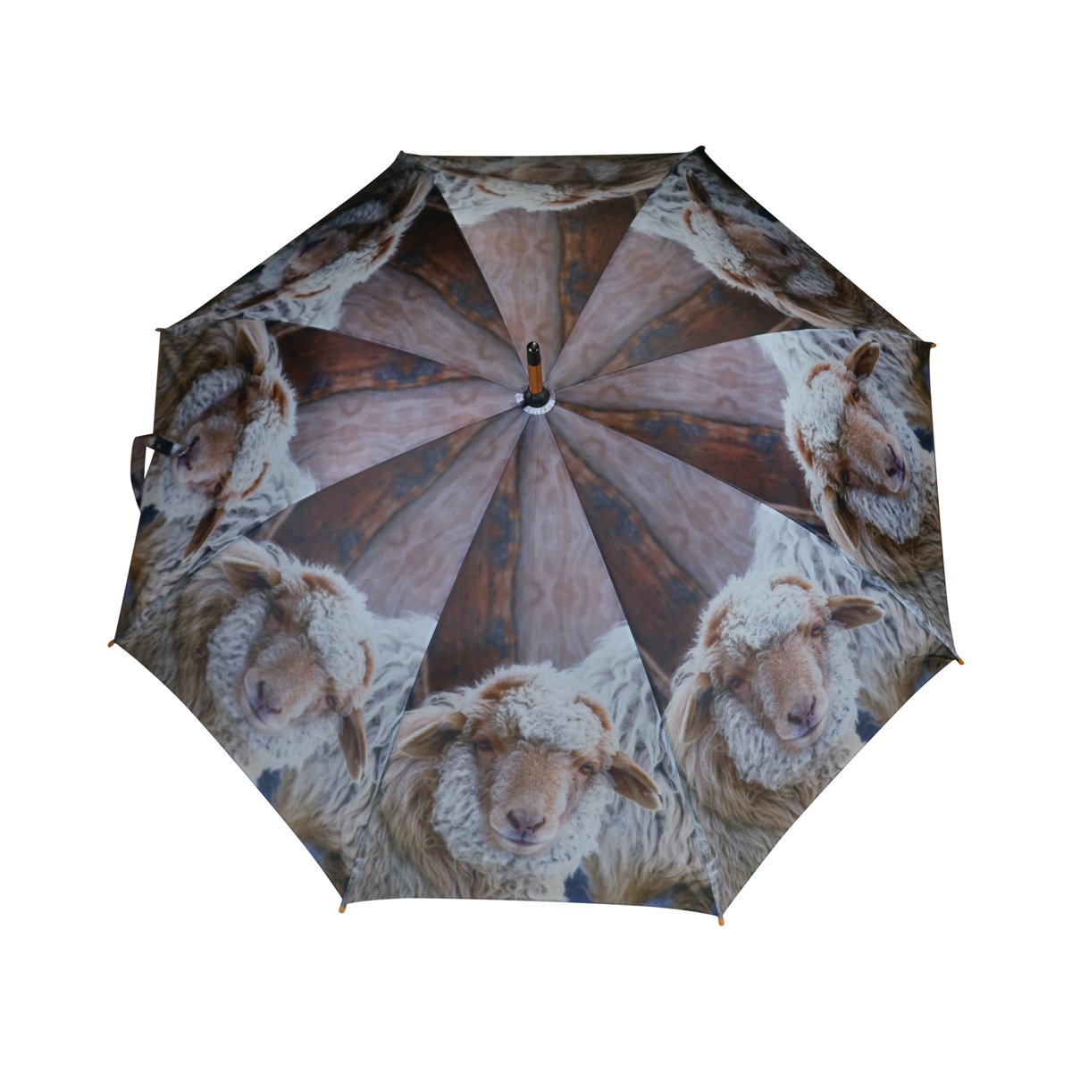 Paraplu schaapjes beige 105cm