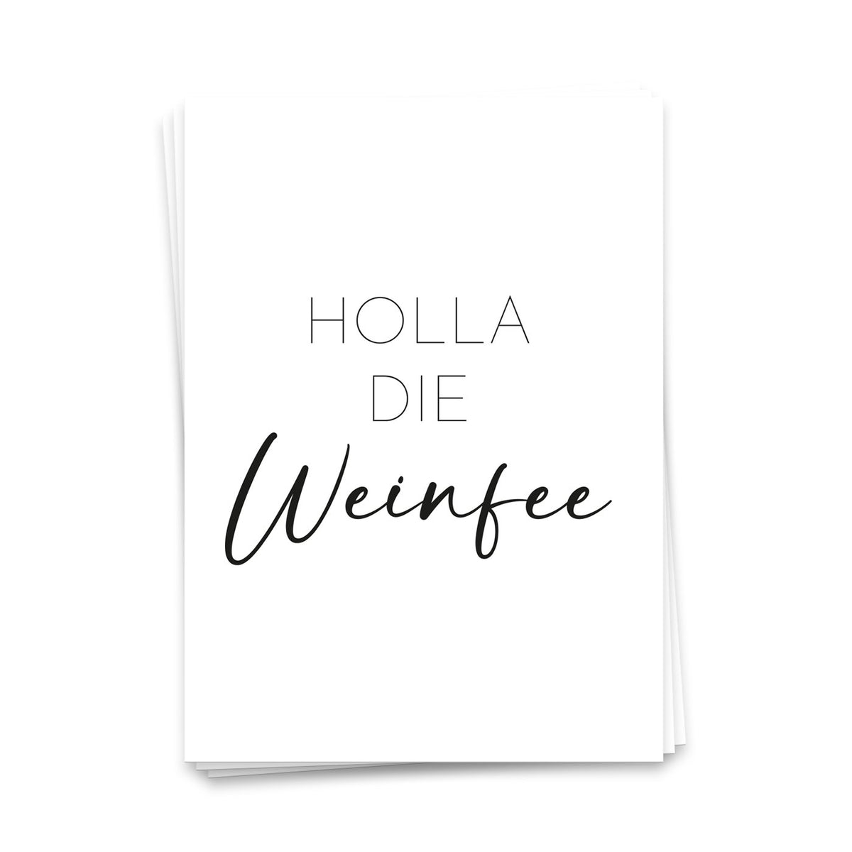 Holla the Wine Fairy - ansichtkaart 10 set