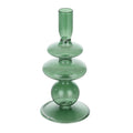 Candlestick Molume Green 9x19,5 cm