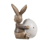 Decoratie Beeld Konijn 8 cm Bruin Kunststof