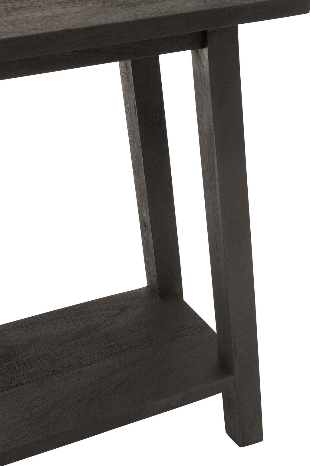 J-Line Console Vierkant Mango Hout Zwart